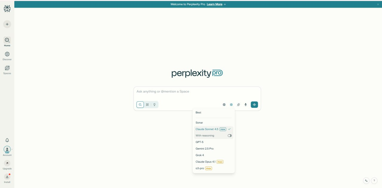 Perplexity Pro সাবস্ক্রিপশন